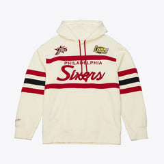 Philadelphia 76ers Hardwood Classics 76 Originals Collection Head Coach Hoodie Cream - NBA