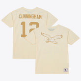 Randall Cunningham Philadelphia Eagles Sandman Name & Number T-Shirt Cream | Mitchell & Ness