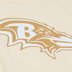 Ray Lewis Baltimore Ravens Sandman Name & Number T-Shirt Cream | Mitchell & Ness