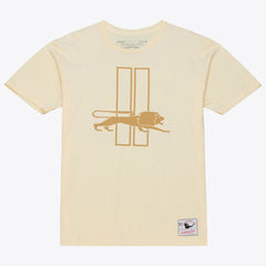 Barry Sanders Detroit Lions Sandman Name & Number T-Shirt Cream | Mitchell & Ness
