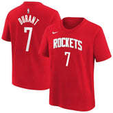 Kevin Durant Houston Rockets Youth Icon Name & Number T-Shirt Red - NBA