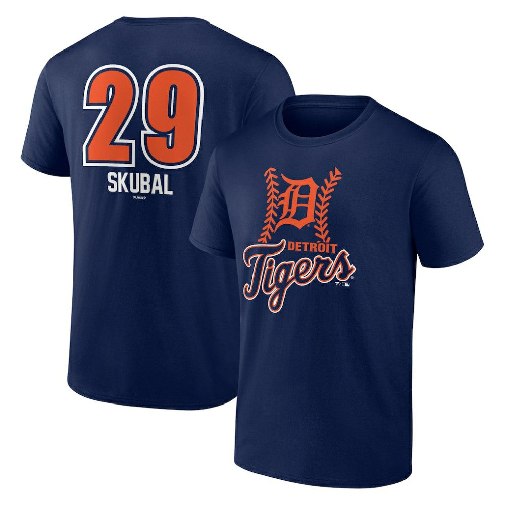 Tarik Skubal Detroit Tigers Fastball Player Name & Number T-Shirt - MLB
