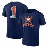 Carlos Correa Houston Astros Fastball Player Name & Number T-Shirt - MLB