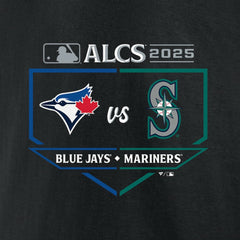 Toronto Blue Jays vs. Seattle Mariners 2025 American League Championship Series Matchup Batter's Box T-Shirt - MLB