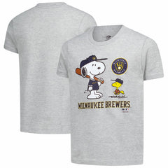 Milwaukee Brewers Youth Peanuts Snoopy T-Shirt - MLB