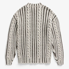 San Francisco 49ers Off Season x NFL Unisex Cable Knit Sweater Cream/Gray | NFL