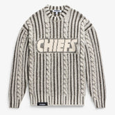 Kansas City Chiefs Off Season x NFL Unisex Cable Knit Sweater Cream/Gray | NFL