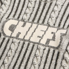 Kansas City Chiefs Off Season x NFL Unisex Cable Knit Sweater Cream/Gray | NFL