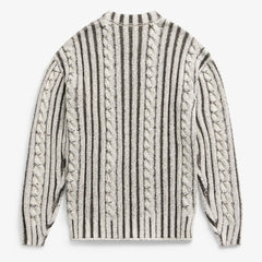 Philadelphia Eagles Off Season x NFL Unisex Cable Knit Sweater Cream/Gray | NFL