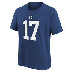 Daniel Jones Indianapolis Colts Youth Player Name & Number T-Shirt Royal | Nike for Sale