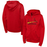 St. Louis Cardinals Outerstuff Youth Wordmark Fleece Full-Zip Hoodie - MLB