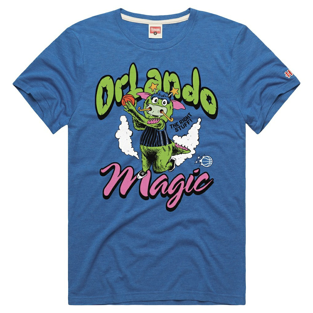 Orlando Magic Homage Unisex The Right Stuff Tri-Blend T-Shirt Royal - NBA