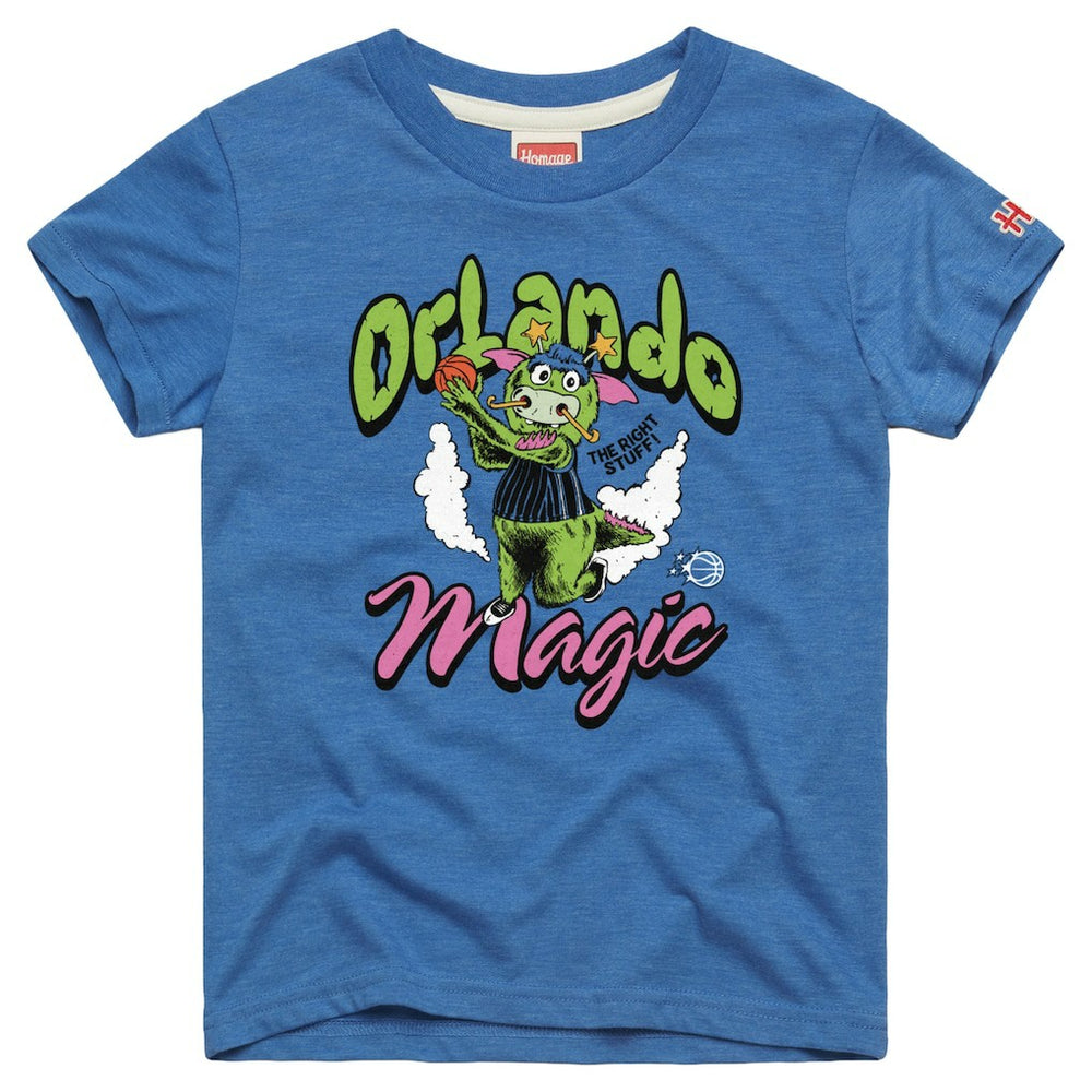 Orlando Magic Homage Youth The Right Stuff Tri-Blend T-Shirt Blue - NBA