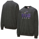 Utah Jazz Throw It Back Fleece Sweatshirt Black - NBA