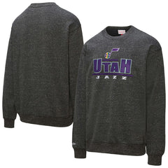 Utah Jazz Throw It Back Fleece Sweatshirt Black - NBA