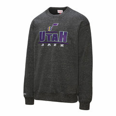 Utah Jazz Throw It Back Fleece Sweatshirt Black - NBA