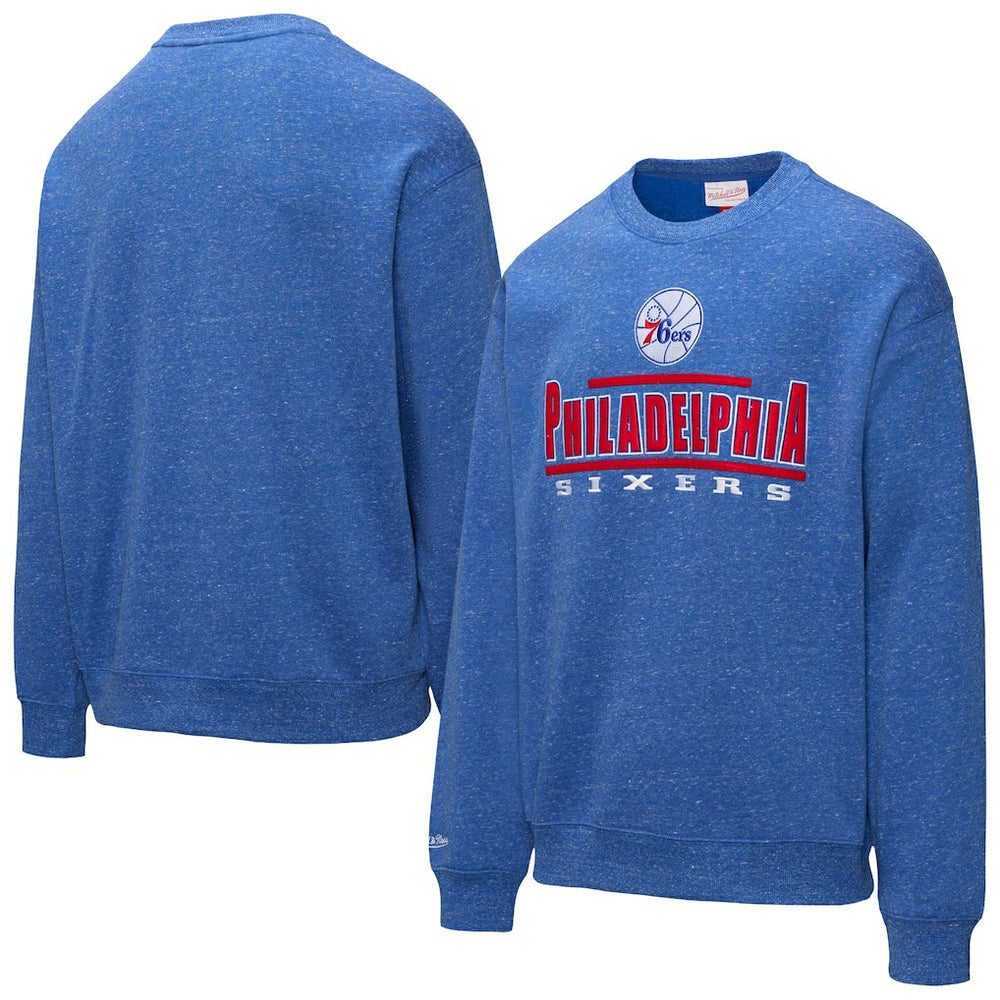 Philadelphia 76ers Throw It Back Fleece Sweatshirt Royal - NBA
