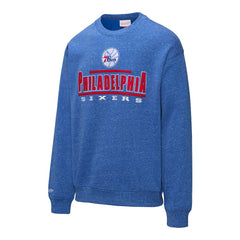 Philadelphia 76ers Throw It Back Fleece Sweatshirt Royal - NBA