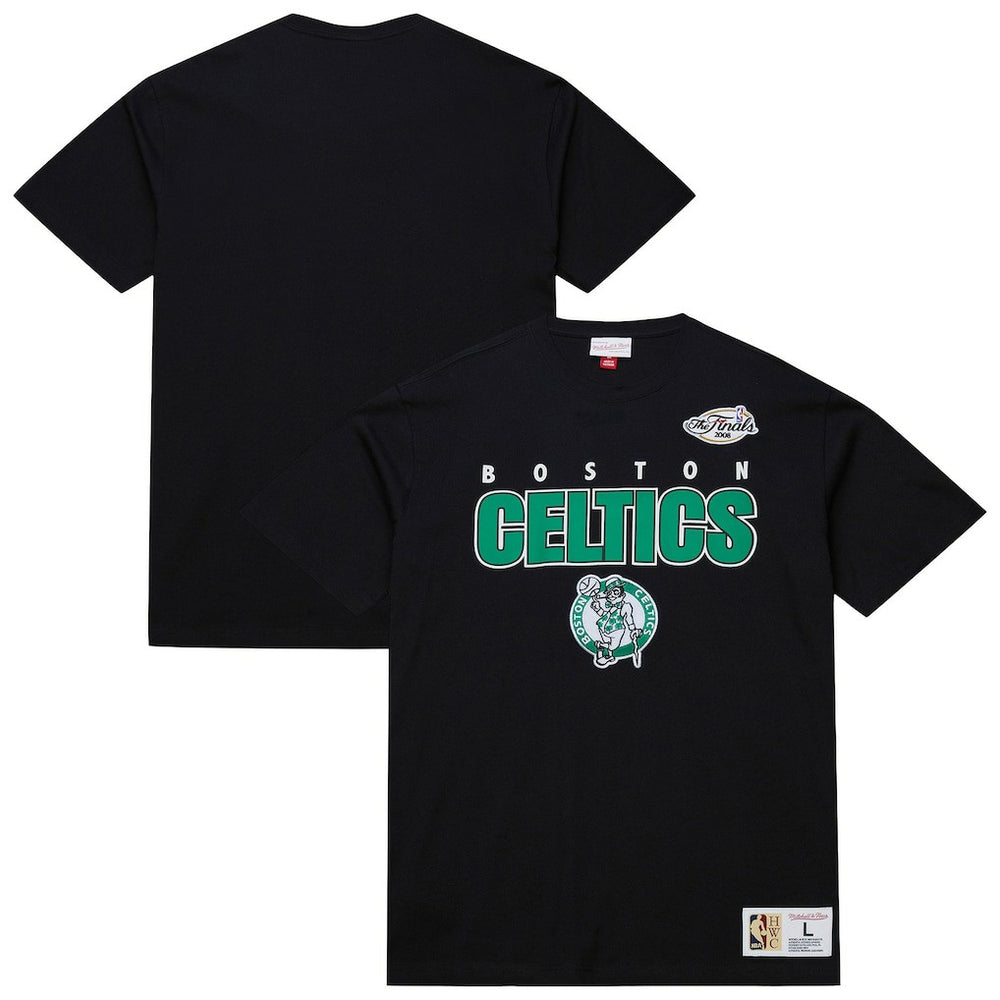 Boston Celtics Hardwood Classics Throw It Back Premium T-Shirt Black - NBA