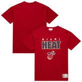 Miami Heat Hardwood Classics Throw It Back Premium T-Shirt Red - NBA