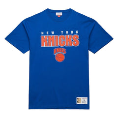 New York Knicks Hardwood Classics Throw It Back Premium T-Shirt Blue - NBA