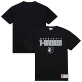 Minnesota Timberwolves Hardwood Classics Throw It Back Premium T-Shirt Black - NBA