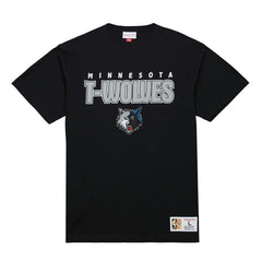 Minnesota Timberwolves Hardwood Classics Throw It Back Premium T-Shirt Black - NBA