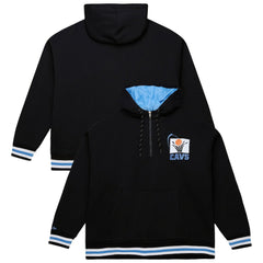 Cleveland Cavaliers Throw It Back Quilted Fleece Quarter-Zip Hoodie Black - NBA