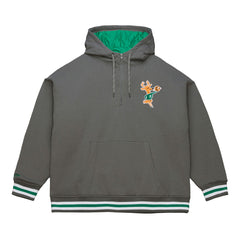 Milwaukee Bucks Throw It Back Quilted Fleece Quarter-Zip Hoodie Gray - NBA