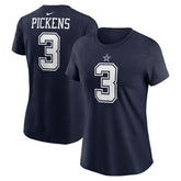 George Pickens Dallas Cowboys Women's Player Name & Number T-Shirt Navy | Nike for Sale