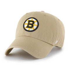 Boston Bruins '47 Logo Clean Up Adjustable Hat - Khaki - NHL
