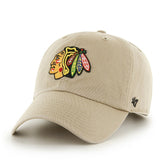Chicago Blackhawks '47 Logo Clean Up Adjustable Hat - Khaki - NHL