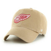Detroit Red Wings '47 Logo Clean Up Adjustable Hat - Khaki - NHL