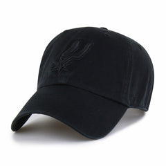San Antonio Spurs '47 Black on Black Clean Up Adjustable Hat - NBA