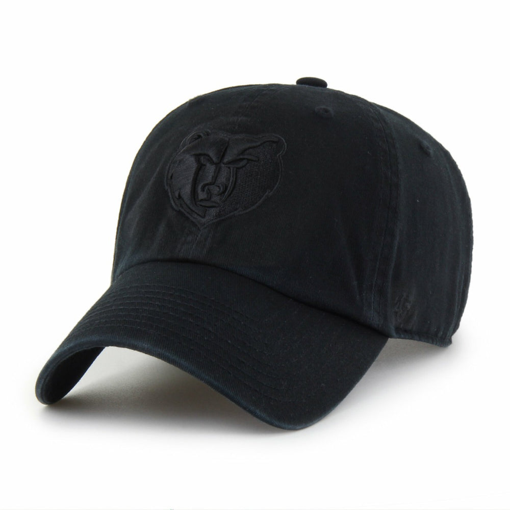 Memphis Grizzlies '47 Black on Black Clean Up Adjustable Hat - NBA