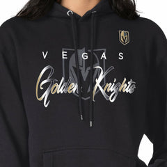 Vegas Golden Knights G-III 4Her by Carl Banks Shadow Logo Fleece Pullover Hoodie - Black - NHL