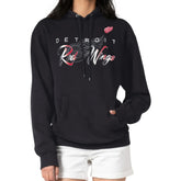 Detroit Red Wings G-III 4Her by Carl Banks Shadow Logo Fleece Pullover Hoodie - Black - NHL