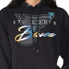 St. Louis Blues G-III 4Her by Carl Banks Shadow Logo Fleece Pullover Hoodie - Black - NHL