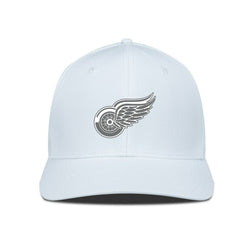 Detroit Red Wings Levelwear Rise Slate & Snow Structured Flex Hat - White - NHL