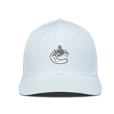 Vancouver Canucks Levelwear Rise Slate & Snow Structured Flex Hat - White - NHL
