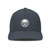 Buffalo Sabres Levelwear Rise Slate & Snow Structured Flex Hat - Charcoal - NHL