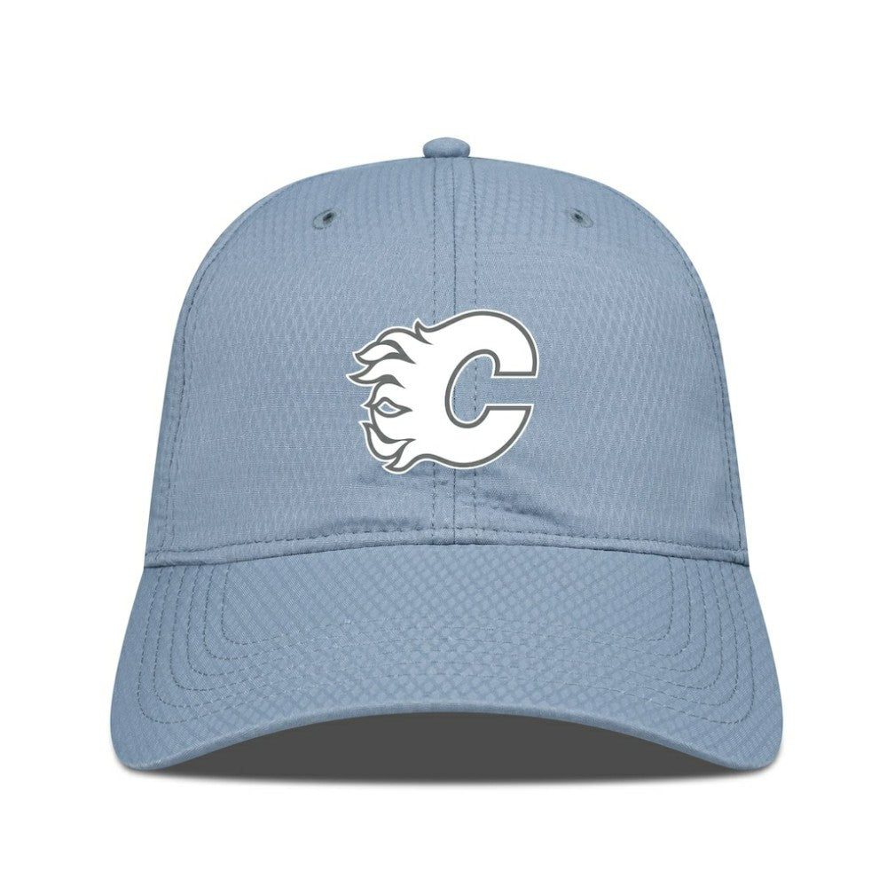 Calgary Flames Levelwear Matrix Slate & Snow Unstructured Adjustable Hat - Blue - NHL