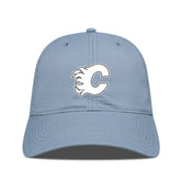 Calgary Flames Levelwear Matrix Slate & Snow Unstructured Adjustable Hat - Blue - NHL