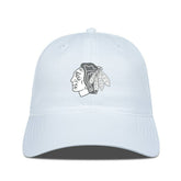 Chicago Blackhawks Levelwear Matrix Slate & Snow Unstructured Adjustable Hat - White - NHL