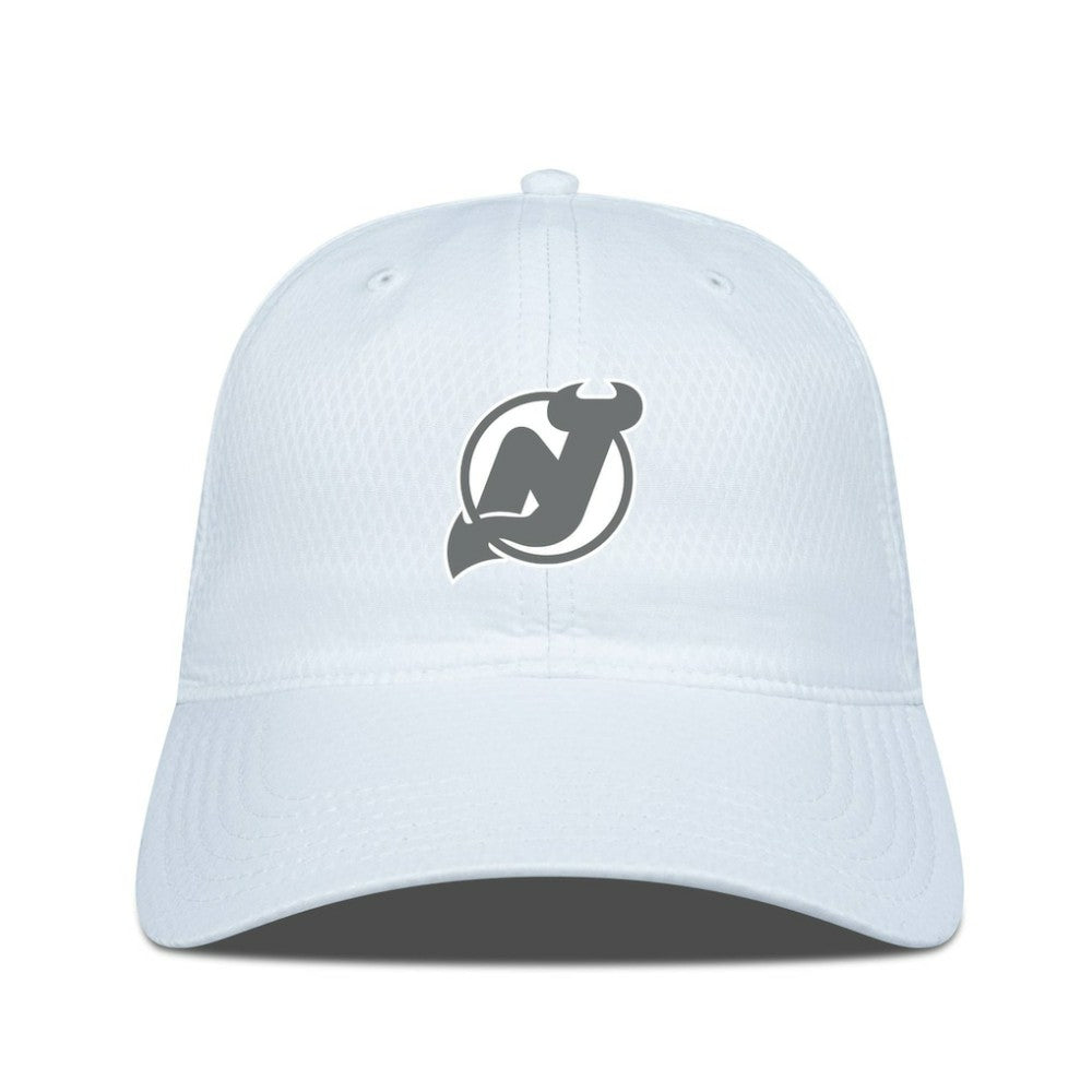 New Jersey Devils Levelwear Matrix Slate & Snow Unstructured Adjustable Hat - White - NHL
