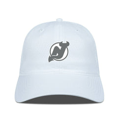 New Jersey Devils Levelwear Matrix Slate & Snow Unstructured Adjustable Hat - White - NHL