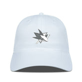 San Jose Sharks Levelwear Matrix Slate & Snow Unstructured Adjustable Hat - White - NHL
