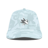 San Jose Sharks Levelwear Clash Slate & Snow Meshback Flex Hat - Camo - NHL