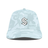 Seattle Kraken Levelwear Clash Slate & Snow Meshback Flex Hat - Camo - NHL