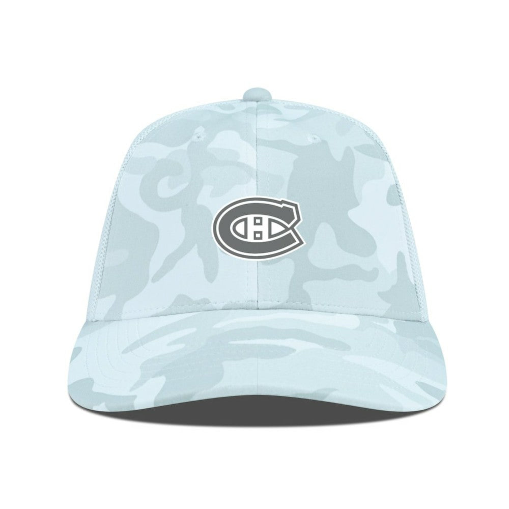 Montreal Canadiens Levelwear Clash Slate & Snow Meshback Flex Hat - Camo - NHL